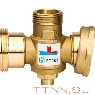 Смесительный клапан STOUT G 1 1/2M-G 1 1/2F-G 1 M 70°С Смесительный клапан STOUT G 1 1/2M-G 1 1/2F-G 1 M 70°С