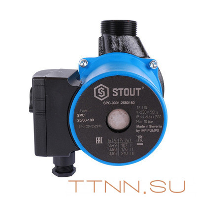 Насос для отопления STOUT 25/80-180 (SPC-0010-2580180)