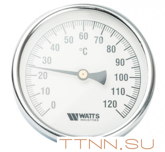 Термометр биметаллический с погружной гильзой Watts F+R801 (T) 100/150