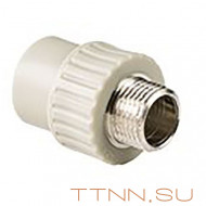 Муфта РосТурПласт PN25 комбинированная, наруж. резьба 25х3/4" арт.10945 Муфта РосТурПласт PN25 комбинированная, наруж. резьба 25х3/4" арт.10945