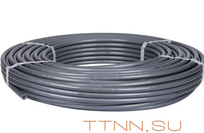 Труба сшитый полиэтилен 16 мм STOUT PEX-a 16х2,2 (бухта 500 метров) серая