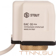 Электротермический компактный сервопривод STE-0010 нормально закрытый, 230 В