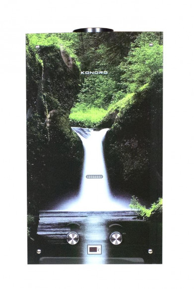 Колонка газовая Конорд JSD 20 EGFT waterfall стекло (рисунок водопада)