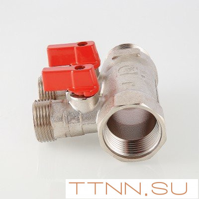 Коллектор с отсекающими кранами Valtec 1"х3 выхода Евроконус 3/4 VTc.580.NE.0603 Коллектор с отсекающими кранами Valtec 1"х3 выхода Евроконус 3/4 VTc.580.NE.0603