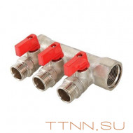 Коллектор с отсекающими кранами Valtec 1*2*1/2 VT.580