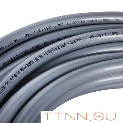 Труба сшитый полиэтилен 25 мм STOUT PEX-a 25х3,5 (бухта 30 метров) серая