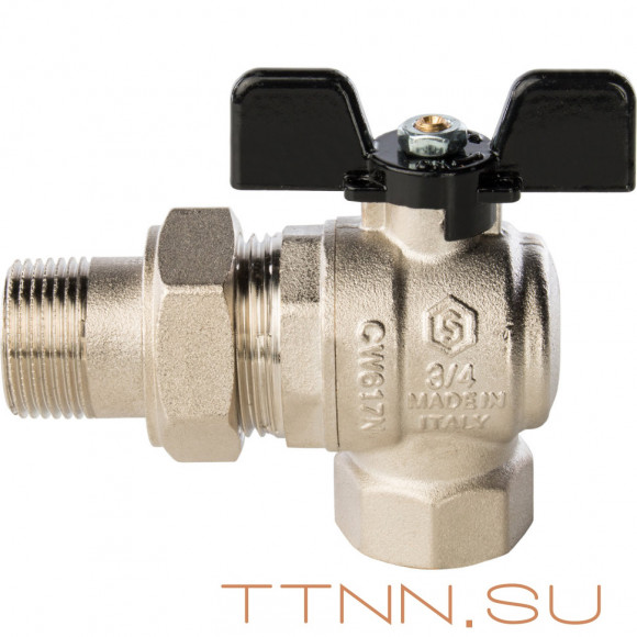 Кран шаровой с накидной гайкой угловой STOUT 3/4" SVB-0008-000020 Кран шаровой с накидной гайкой угловой STOUT 3/4" SVB-0008-000020