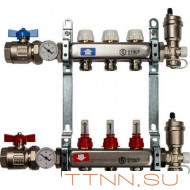 Коллектор с расходомерами STOUT 1"x3/4" на 3 выхода SMS 0907 000003