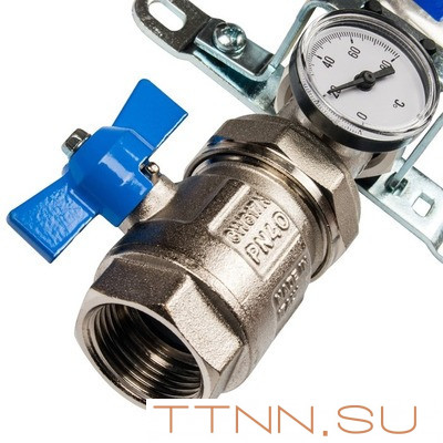 Коллектор с расходомерами STOUT 1"x3/4" на 3 выхода SMS 0907 000003 Коллектор с расходомерами STOUT 1"x3/4" на 3 выхода SMS 0907 000003