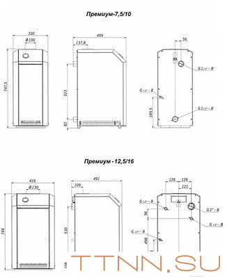 Напольный газовый котел Лемакс Премиум-16N(B) Напольный газовый котел Лемакс Премиум-16N(B)