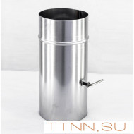 Шибер-задвижка дымохода нержавеющая сталь D- 400 Шибер-задвижка дымохода нержавеющая сталь D- 400