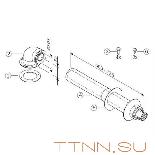 Комплект коаксиальный с антиобледенителем WERTRUS А-020/1 Комплект коаксиальный с антиобледенителем WERTRUS А-020/1