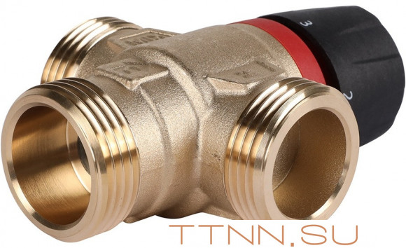 Смесительный клапан Rommer 3/4" НР 30-65°С KV 1,8 (RVM-1121-186520) центральное смешивание Смесительный клапан Rommer 3/4" НР 30-65°С KV 1,8 (RVM-1121-186520) центральное смешивание