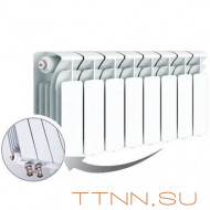 Радиатор биметаллический Rifar Base 350 Ventil 8 секций Радиатор биметаллический Rifar Base 350 Ventil 8 секций