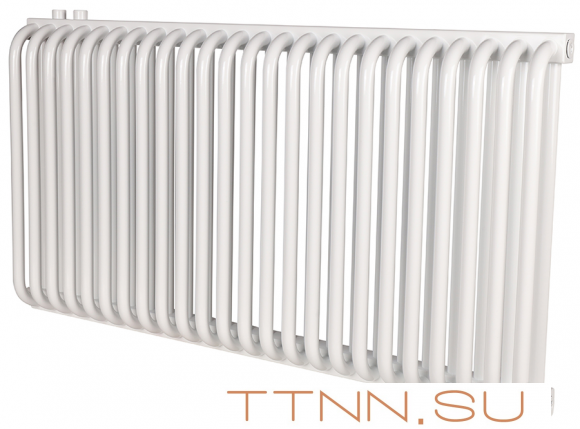 Стальной трубчатый радиатор 2-колончатый Rommer RST 2050/24 нижнее правое подключение RAL9016