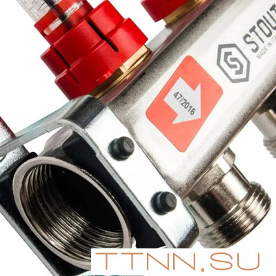 Коллектор с расходомерами STOUT SMS 0917 000007 Коллектор с расходомерами STOUT SMS 0917 000007