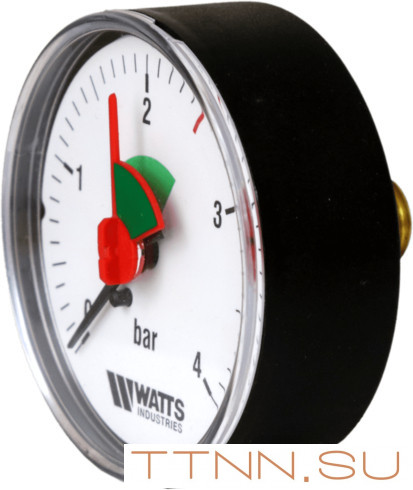 Манометр аксиальный Watts F+R101(MHA) 63/4x3/8" Манометр аксиальный Watts F+R101(MHA) 63/4x3/8"