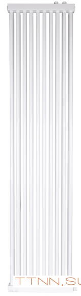 Стальной трубчатый радиатор 2-колончатый Rommer RST 2175/10 нижнее правое подключение RAL9016