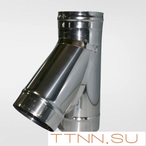 Тройник Нерж. 45° (1мм) диаметр 120