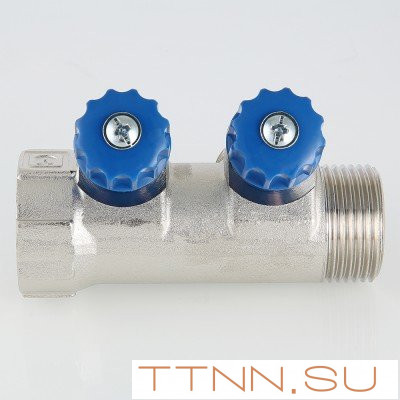 Коллектор с регулировочными вентилями Valtec 1*4*3/4 VT.560.NE Коллектор с регулировочными вентилями Valtec 1*4*3/4 VT.560.NE