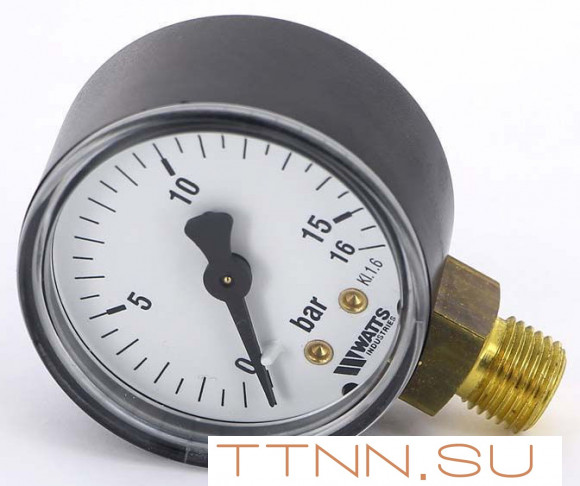 Манометр радиальный Watts F+R200 (MDR) 50/ 16x1/4"