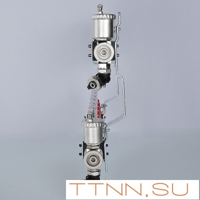 Для отопления VALTEC 1"х3 вых. Евроконус 3/4" с расходомерами в сборе