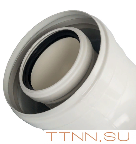 Отвод STOUT 90° DN60 для конденсационного котла