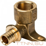 Угольник настенный с креплением 20xRp 1/2" для труб из сшитого полиэтилена Угольник настенный с креплением 20xRp 1/2" для труб из сшитого полиэтилена