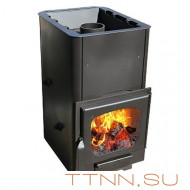 Печь Варвара Мини с контуром, укороченная топка, панорамная дверь Печь Варвара Мини с контуром, укороченная топка, панорамная дверь