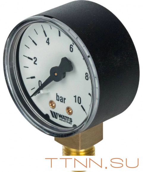 Манометр радиальный Watts F+R200 (MDR) 80/ 10x1/2"