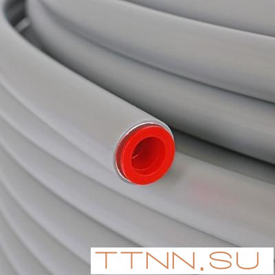 Труба стабильная из сшитого полиэтилена 20 мм STOUT PE-Xc/Al/PE-Xc 20x2,9 (бухта 100 м) серая