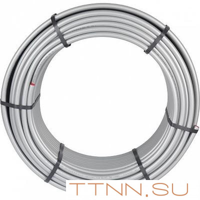 Труба стабильная из сшитого полиэтилена 20 мм STOUT PE-Xc/Al/PE-Xc 20x2,9 (бухта 100 м) серая