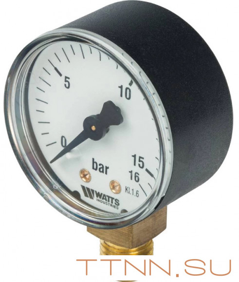 Манометр радиальный Watts F+R200 (MDR) 80/ 16x1/2"