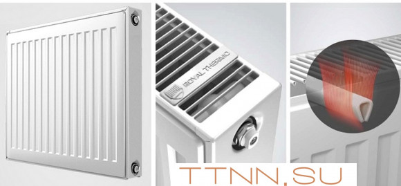 Стальной панельный радиатор Тип 33 Royal Thermo COMPACT C33-450-500 RAL9016 Стальной панельный радиатор Тип 33 Royal Thermo COMPACT C33-450-500 RAL9016