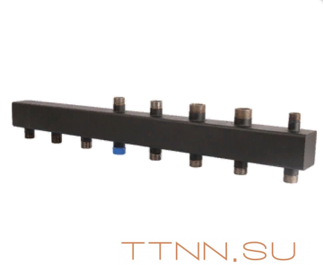 Стальной распределительный коллектор Rommer 5 контуров 1х11/4