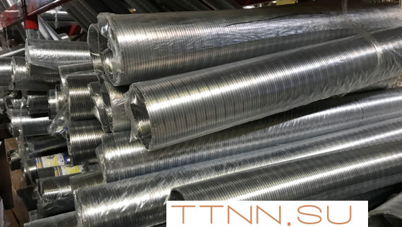 Газоход гофрированный d 80 мм (6м) из нержавеющей стали Газоход гофрированный d 80 мм (6м) из нержавеющей стали