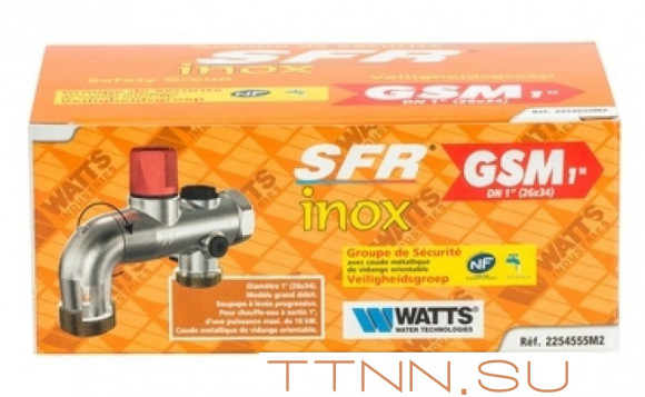 Группа безопасности для бойлеров косвенного нагрева до 300 литров Watts SV/NA 52 x 1 (до 18 кВт) Группа безопасности для бойлеров косвенного нагрева до 300 литров Watts SV/NA 52 x 1 (до 18 кВт)