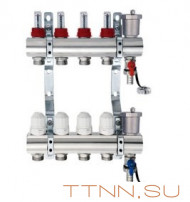 Коллекторная группа TIM KC003 3 выхода без кранов латунь Коллекторная группа TIM KC003 3 выхода без кранов латунь