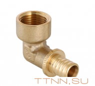 Угольник аксиальный Valtec 25х3/4 VTm.452.BG.002505 с переходом на внутреннюю резьбу