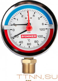 Термоманометр Rommer RIM-0006-800615 Термоманометр Rommer RIM-0006-800615