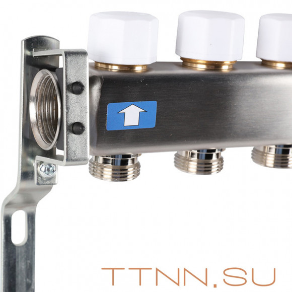 Для отопления Rommer 1"/3/4"x7 с запорными клапанами (RMS-3201-000007)