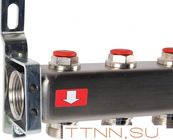 Для отопления Rommer 1"/3/4"x7 с запорными клапанами (RMS-3201-000007)