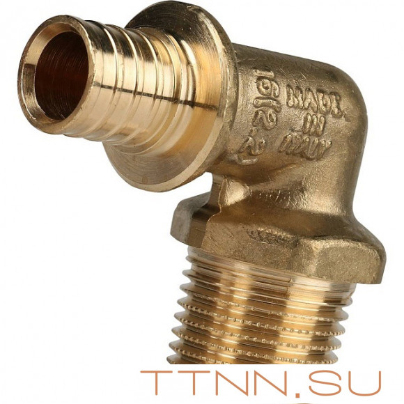 Угольник-переходник с наружной резьбой 16xR 1/2" для труб из сшитого полиэтилена