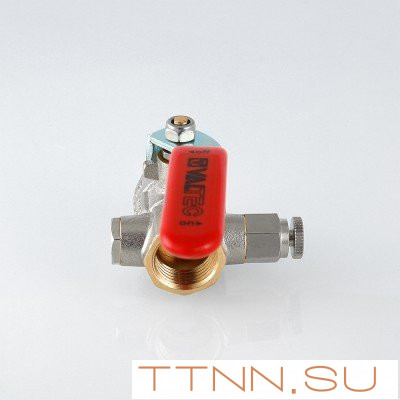 Кран шаровый с дренажным вентилем Valtec 1 VT.245 Кран шаровый с дренажным вентилем Valtec 1 VT.245