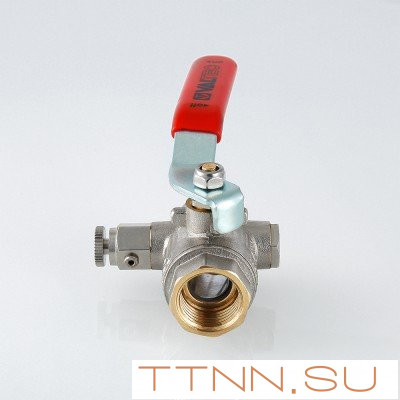 Кран шаровый с дренажным вентилем Valtec 1 VT.245 Кран шаровый с дренажным вентилем Valtec 1 VT.245