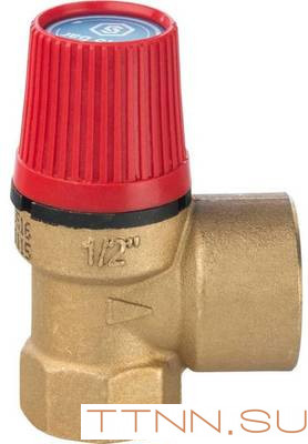 Клапан предохранительный 15 x 1/2" STOUT SVS-0001-001515