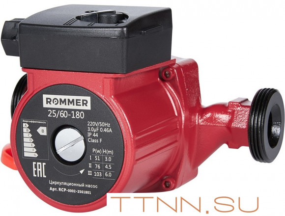 Насос для отопления Rommer 25/60-180 Насос для отопления Rommer 25/60-180