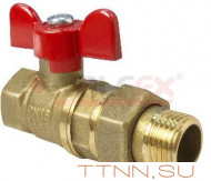 Кран шаровой VALFEX 1/2 с накидной гайкой ручка-бабочка VF.227.LB1.012 Кран шаровой VALFEX 1/2 с накидной гайкой ручка-бабочка VF.227.LB1.012