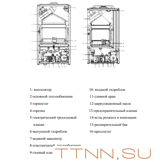 Настенный газовый котел MIZUDO M20ТH OpenTherm Настенный газовый котел MIZUDO M20ТH OpenTherm
