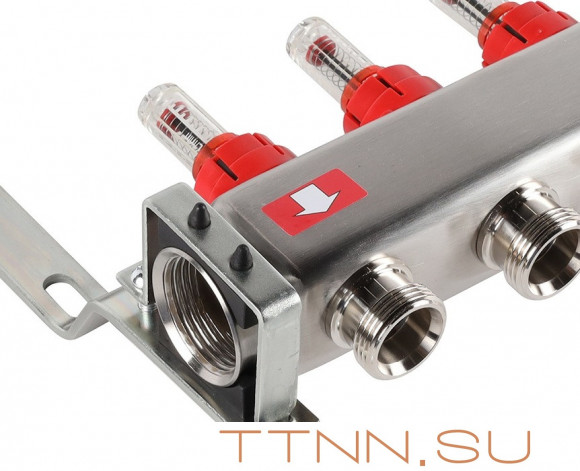 Для отопления Rommer 1"/3/4"x8 с расходомерами (RMS-1201-000008)